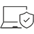 иконка с контуром ноутбука